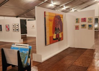 exhibition display large painting display marquee