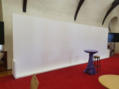 Partitions partition white room divider red carpet hall 01